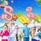 8th Birthday Anniversary Hawaiian Party Supplies 6 Pcs 40 Inch Giant Foil Helium Balloon Set